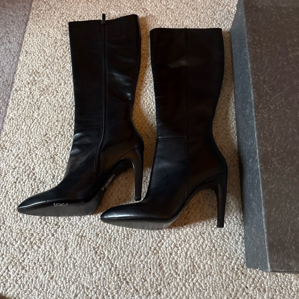 Via Spiga Black Heeled Boots
